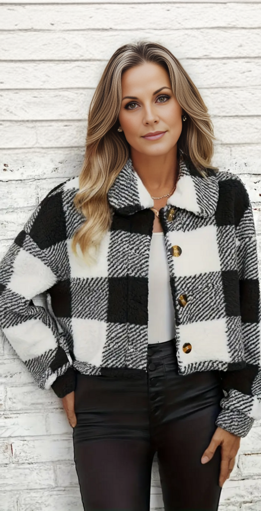 Levoire | Veste En Teddy Douce Courte Pour Femmes