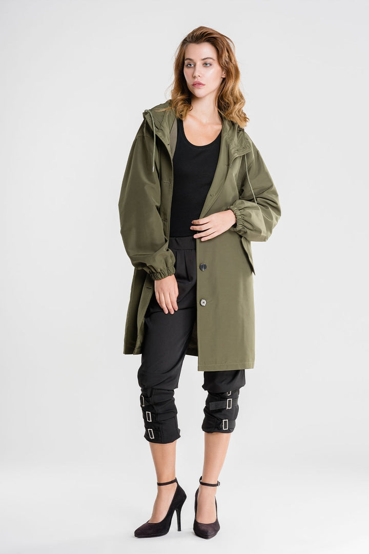 Levoire | HOODIE VESTE Vert