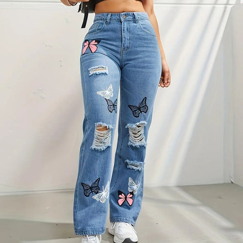 Levoire | Jeans droits taille haute pour femmes