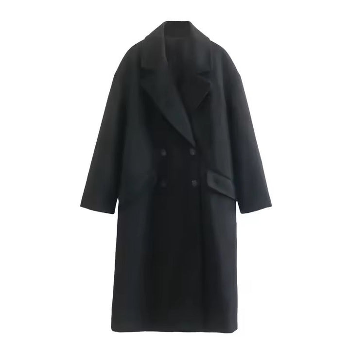 Levoire | Manteau Élégant Grande Taille Noir