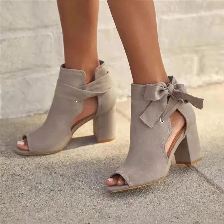 Levoire | Sandales à talons hauts et lacets Helle Gris