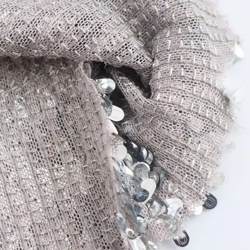Levoire | Robe À Paillettes Argentées Scintillantes