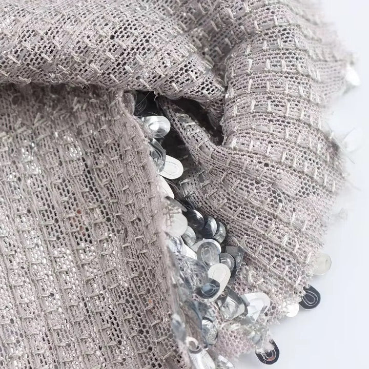 Levoire | Robe À Paillettes Argentées Scintillantes