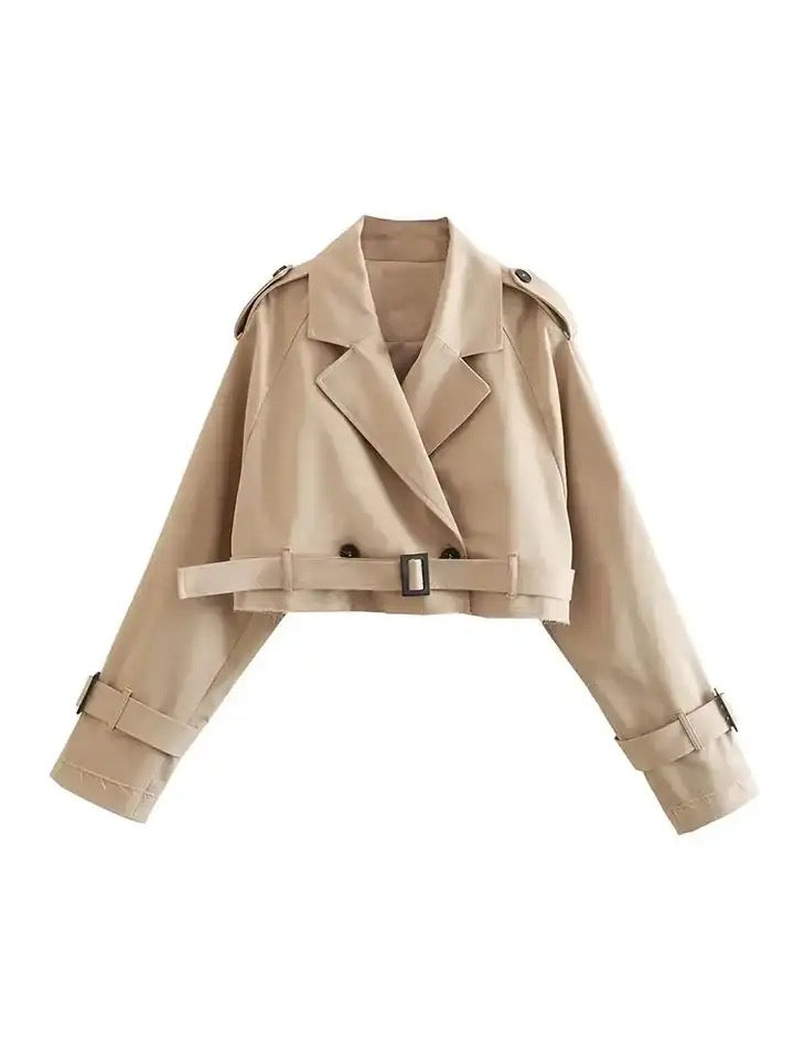 Levoire | Veste Trench Cropped Beige