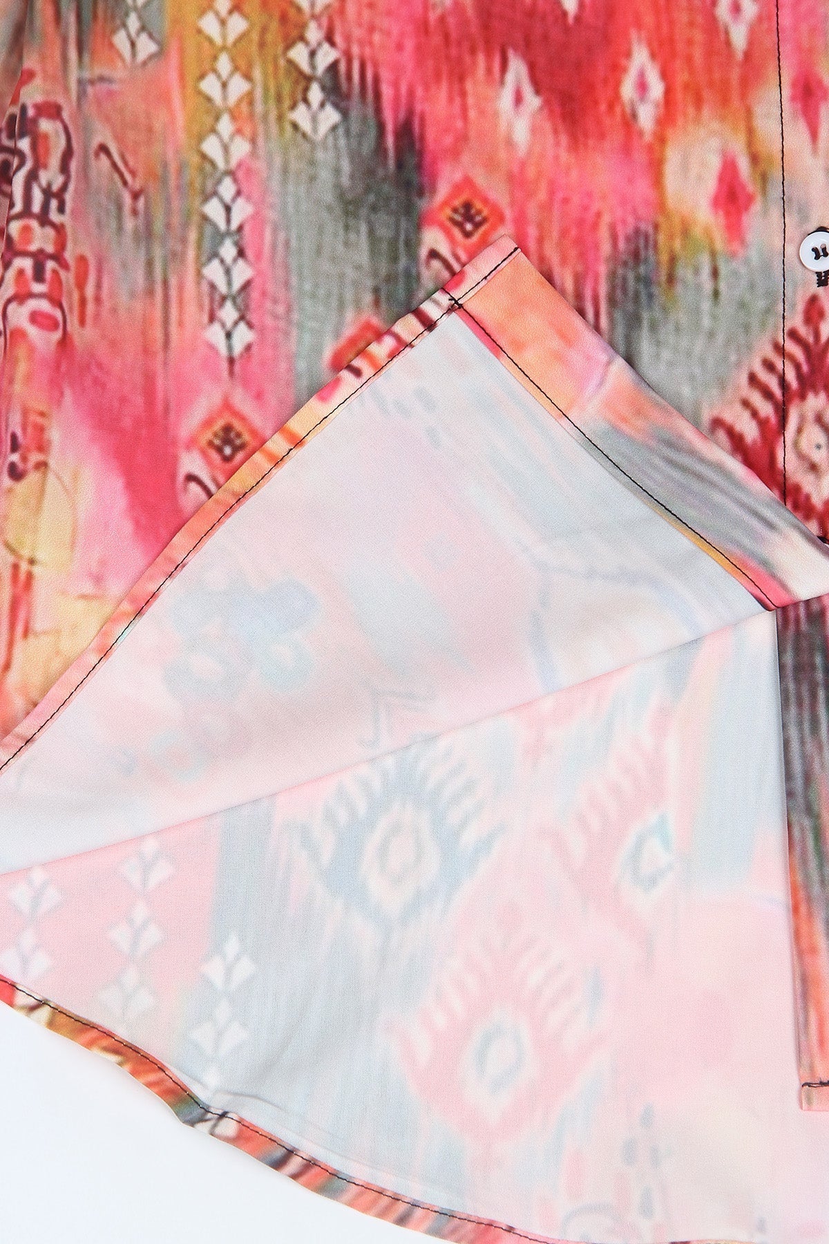 Levoire | Haut Élégant Avec Motif Floral Et Manches Trois Quarts