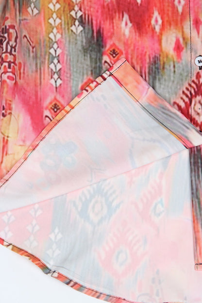 Levoire | Haut Élégant Avec Motif Floral Et Manches Trois Quarts