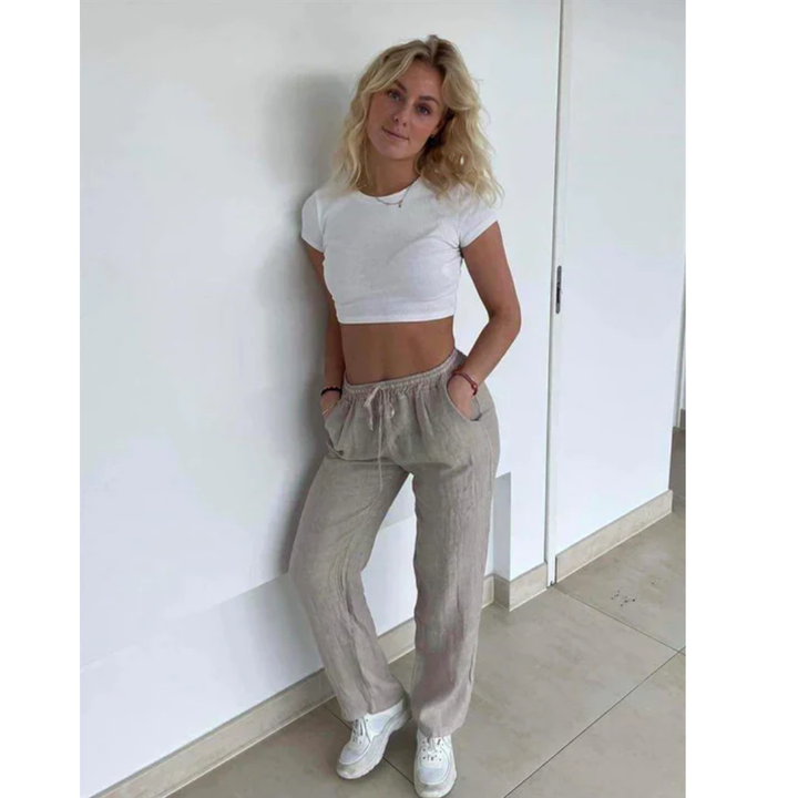 Levoire | Pantalon Femme avec cordon Beige