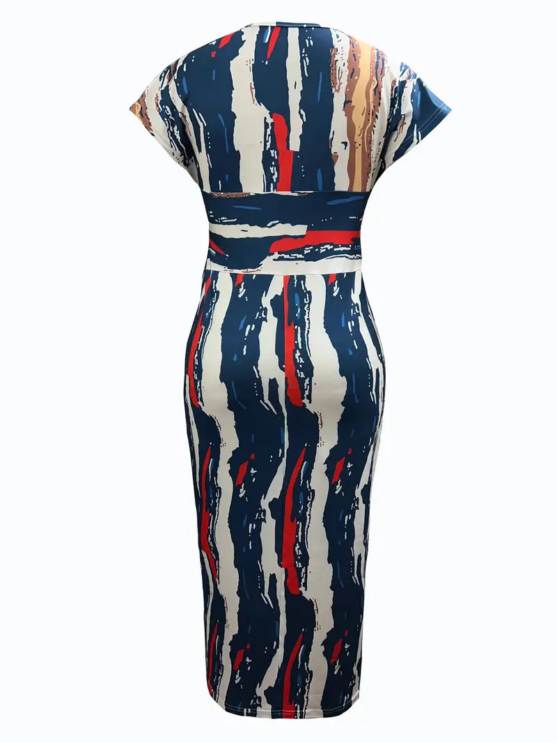 Levoire | Robe Décontractée, À Manches Courtes, Ajustée