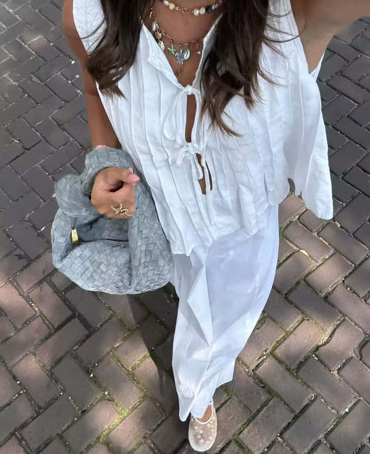 Levoire | Breeze Co Ord Set ( Élégant, Léger, Méditerranéen Parfait Pour L'Ambiance Estivale )