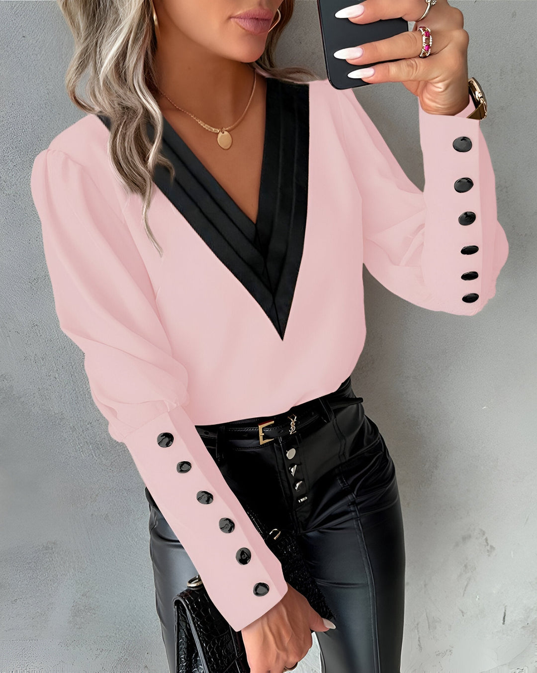 Levoire | Pull V À Encolure Et Bloc De Couleur