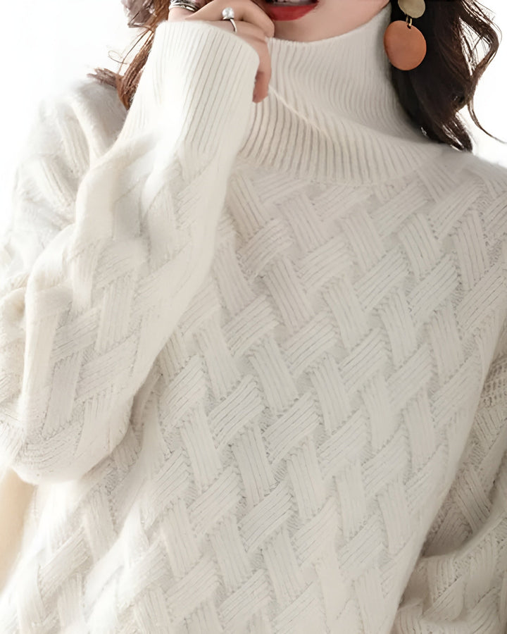 Levoire | Premium Col Montant Jersey Beige