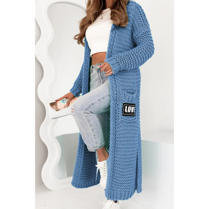Levoire | Lssige Lange Vest Fr Femme Bleu