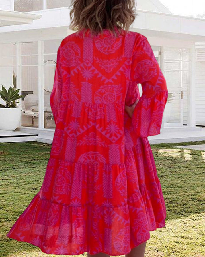 Levoire | Robe De Course Avec Décolleté En V Et Larges Manches