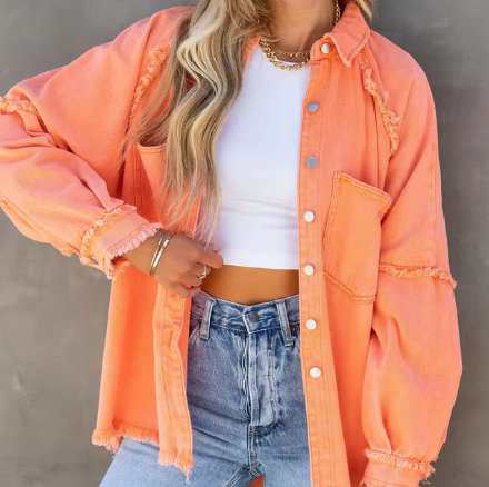 Levoire | Col Reversible Femmes À Manches Longues 03 Orange