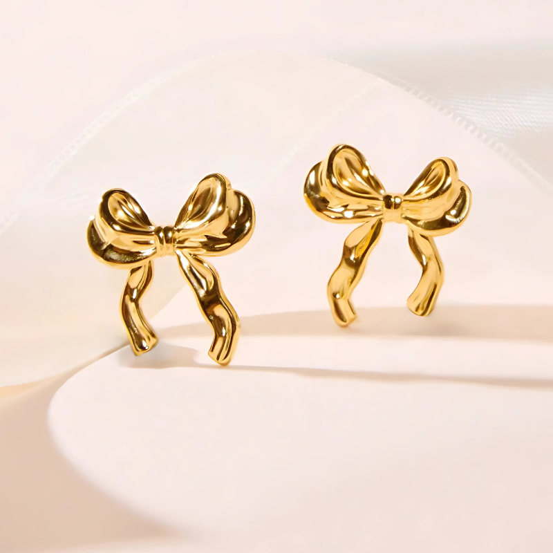 Levoire | Boucles D'Oreilles En Ruban Doré Or 24 mm