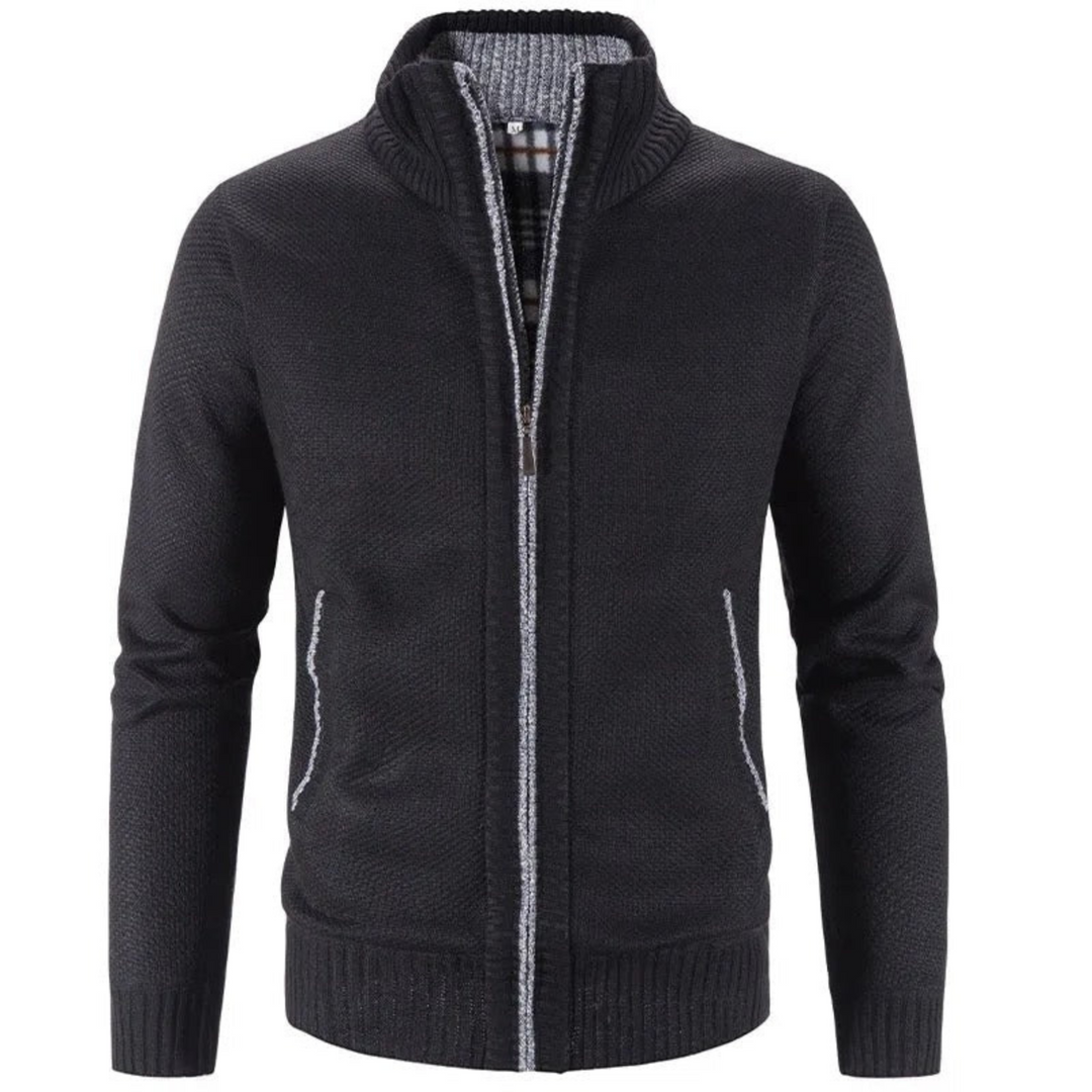 Levoire | Veste En Tricot Chaude Pour Hommes Noir