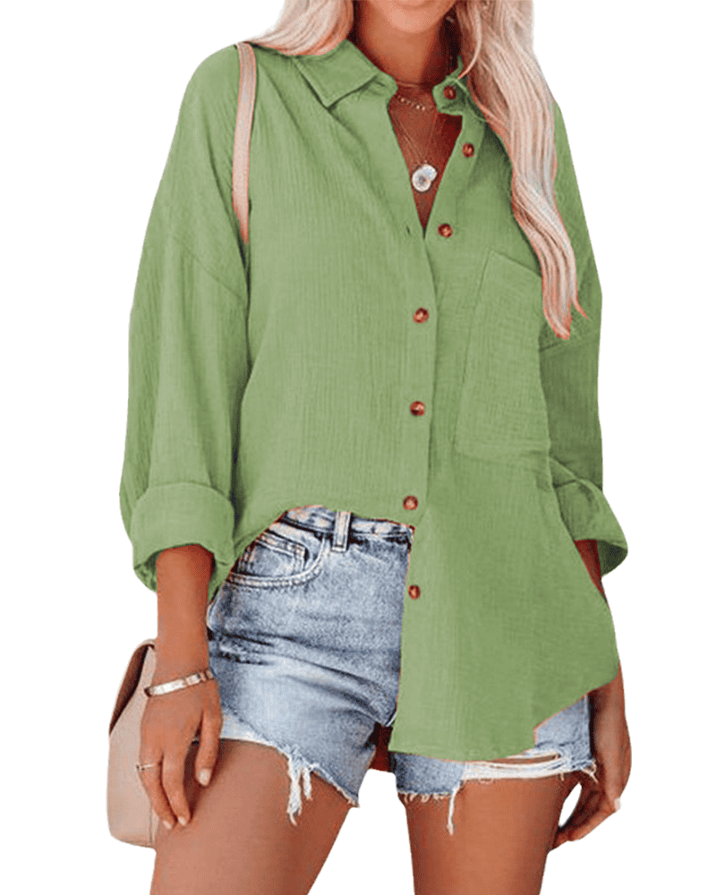Levoire | Une Chemise Classique En De Nombreuses Couleurs Vert