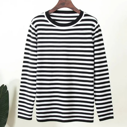 Levoire | Pull léger à rayures Nero