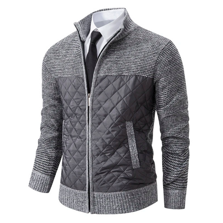 Levoire | Veste En Tricot Chaude Pour Hommes À Manches Longues Gris clair