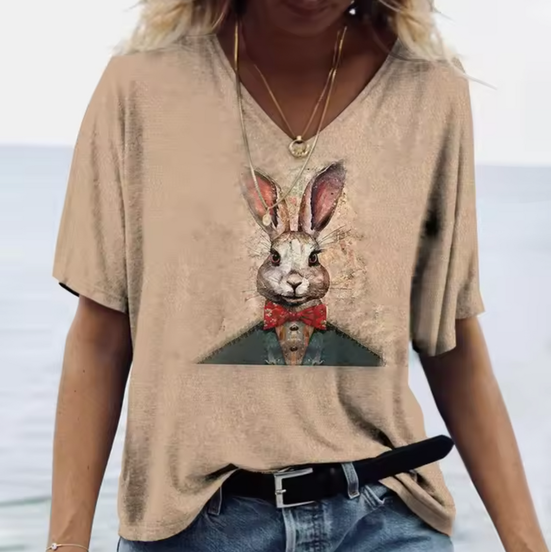 Levoire | T-Shirts En Couleurs Avec Imprimé De Lapin Couleur 6