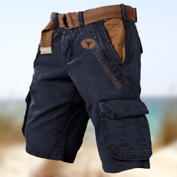 Levoire | Pantalons cargo courts Bleu foncé