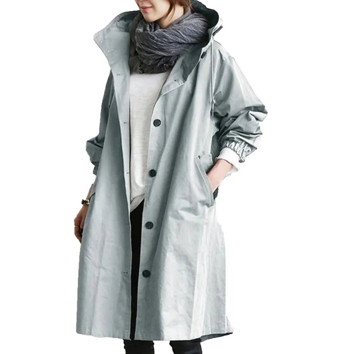 Levoire | Manteau Impermable FR Femmes Long Bleu clair