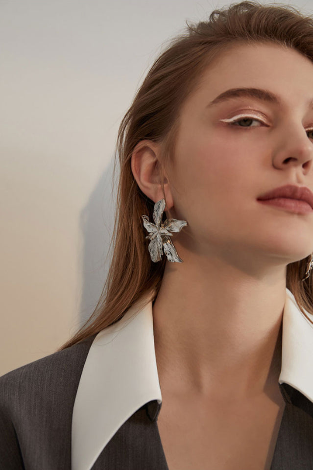 Levoire | Grandes Boucles D'Oreilles Fleuries