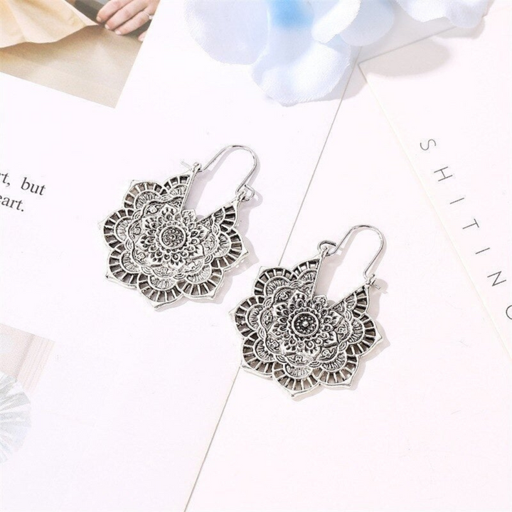 Levoire | Boucles D'Oreilles Mandala Lotus Or