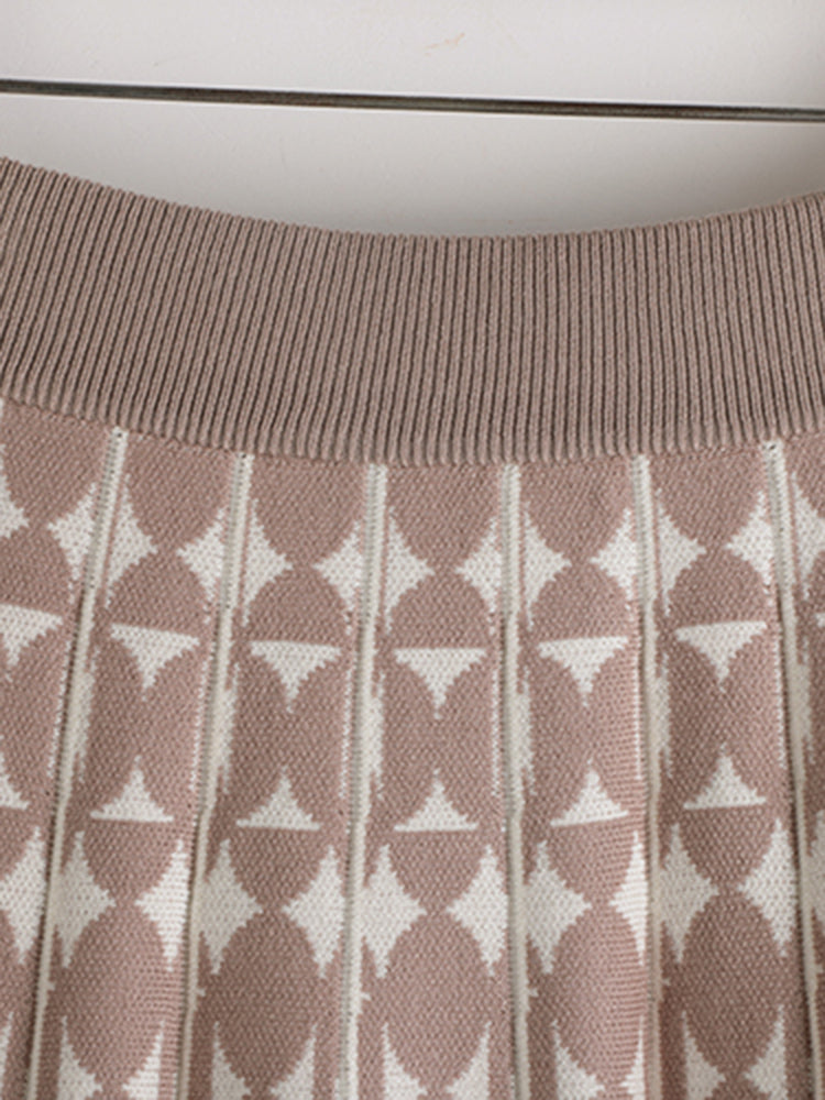 Levoire | Jupe Midi Plissée En Tricot