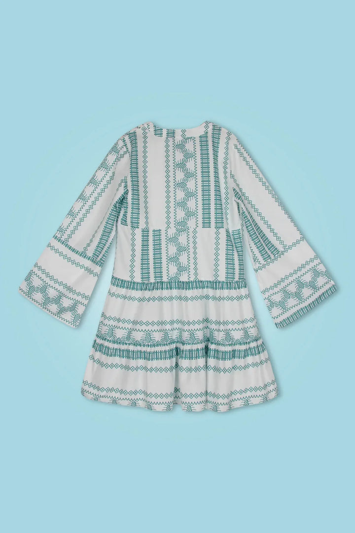 Levoire | V Neck Dress With Short Sleeves