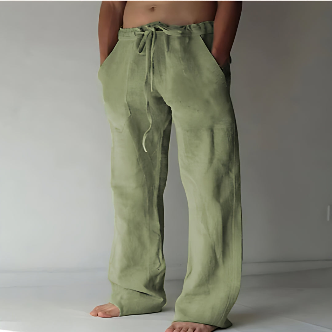 Levoire | Pantalon Confortable Pour Hommes Au Style Sportif Vert