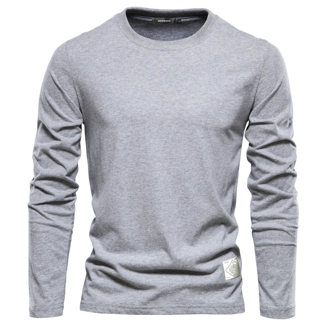 Levoire | T-Shirt Classique À Manches Longues Grau