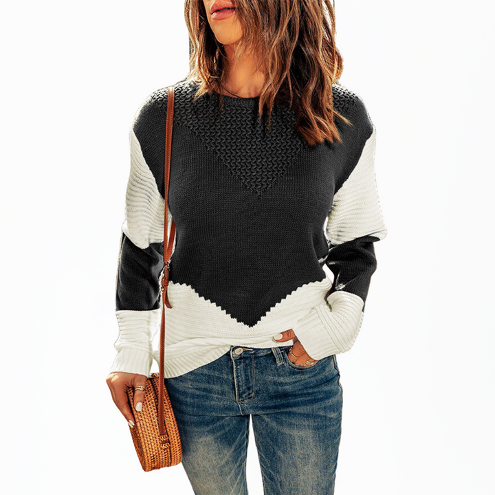 Levoire | Pull-Over Oversized À Manches Longues Avec Col Rond Noir