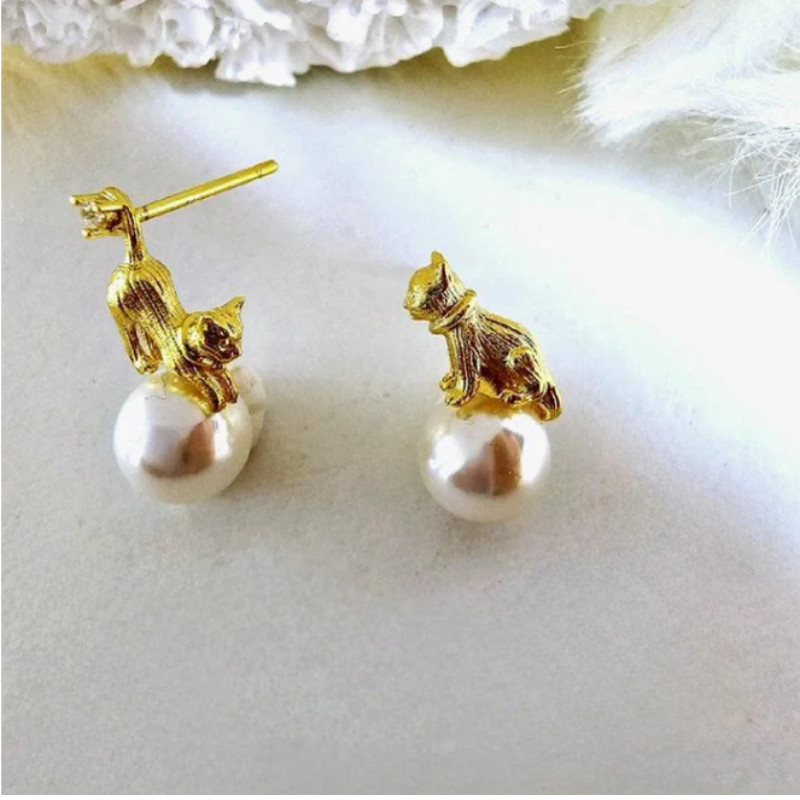 Levoire | Perle Mit Kat Boucles D'Oreilles