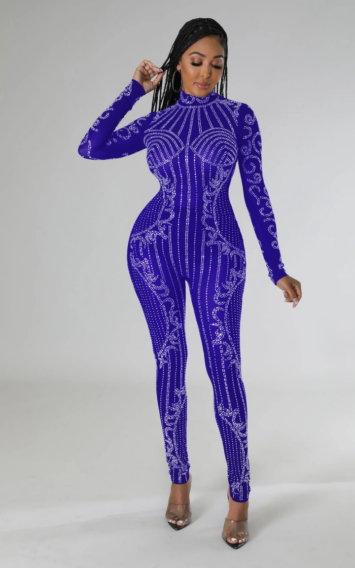 Levoire | Robe De Soirée Élégante En Strass Pour Femmes Bleu