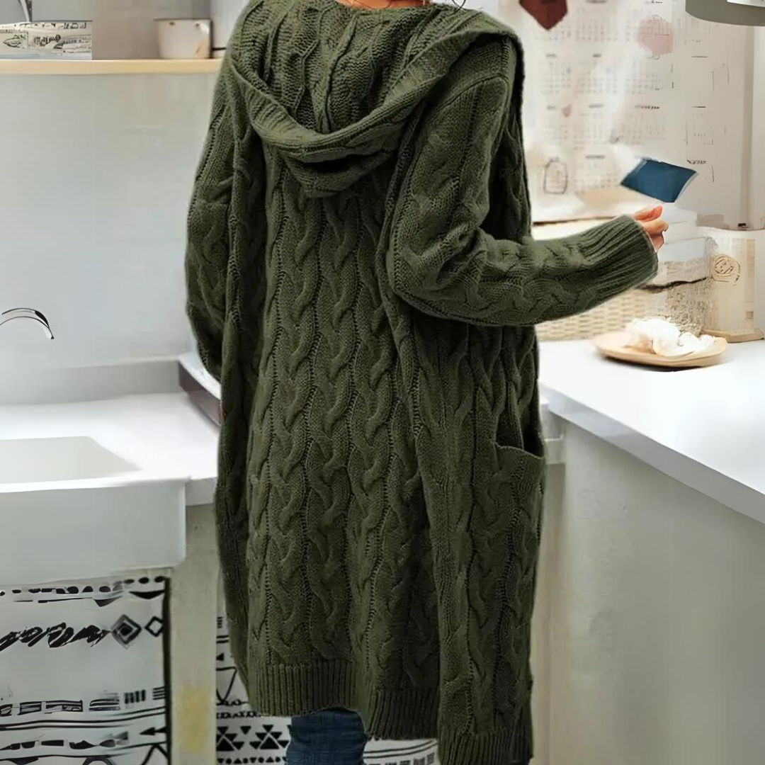 Levoire | Veste À Capuche En Tricot Grande Taille Confortable