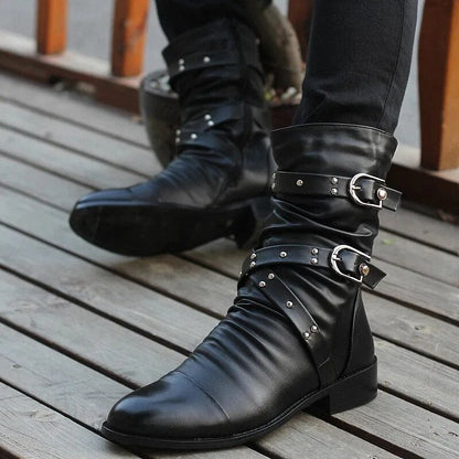 Levoire | Bottes en cuir vintage