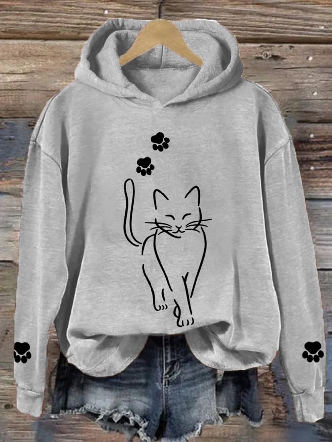 Levoire | Joli Sweat À Capuche Pour Femmes Kitti Gris clair