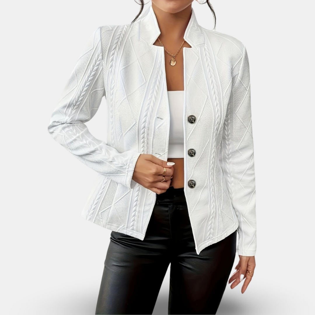 Levoire | Veste Élégante Et Polyvalente Sur Mesure Blanc