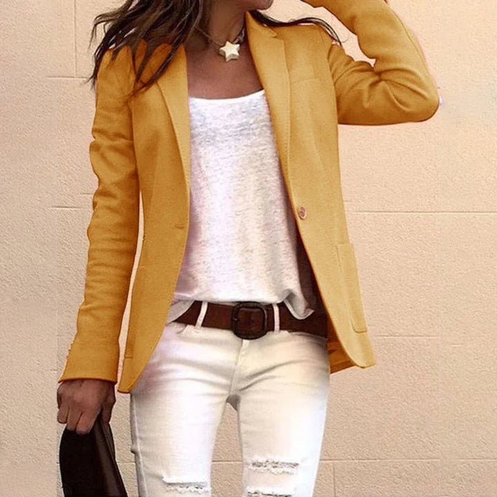 Levoire | Blazer Ajusté Femme Jaune