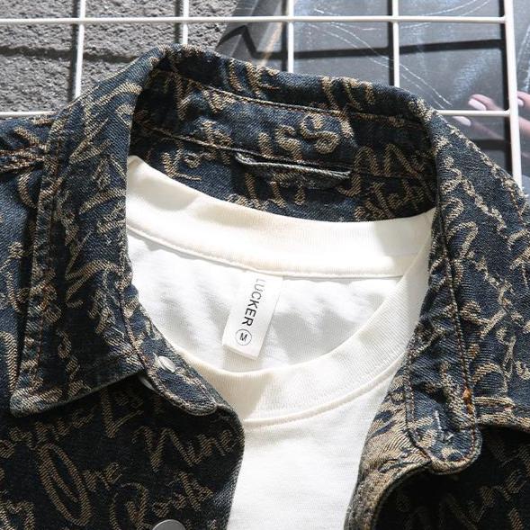 Levoire | Veste En Denim Avec Lettres