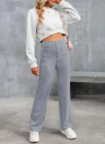 Levoire | Pantalon large taille haute pour un confort décontracté pour femmes