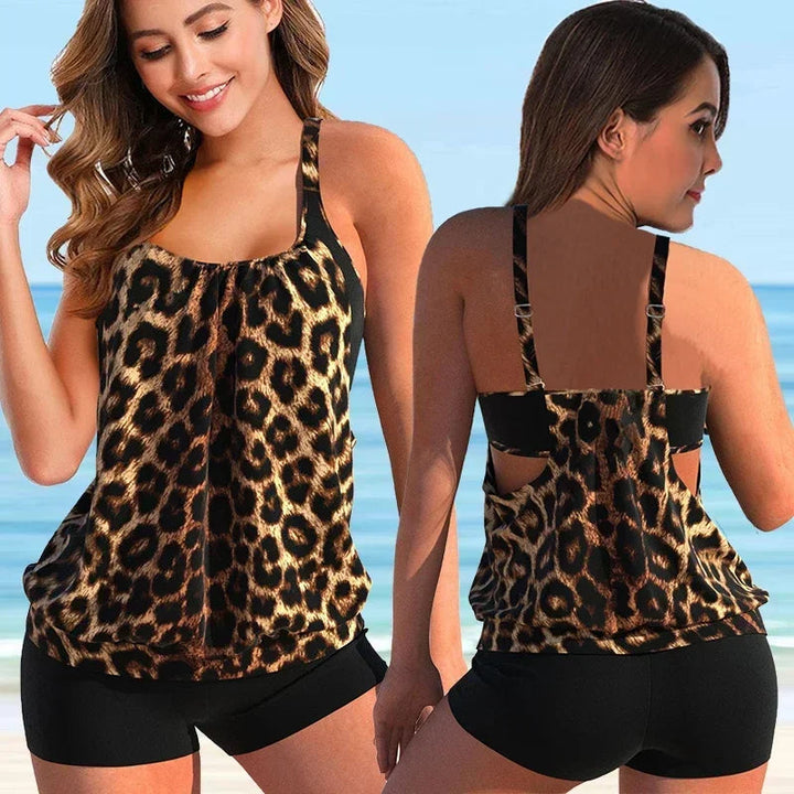 Levoire | Élégant ensemble de tankini pour femmes Leopardi