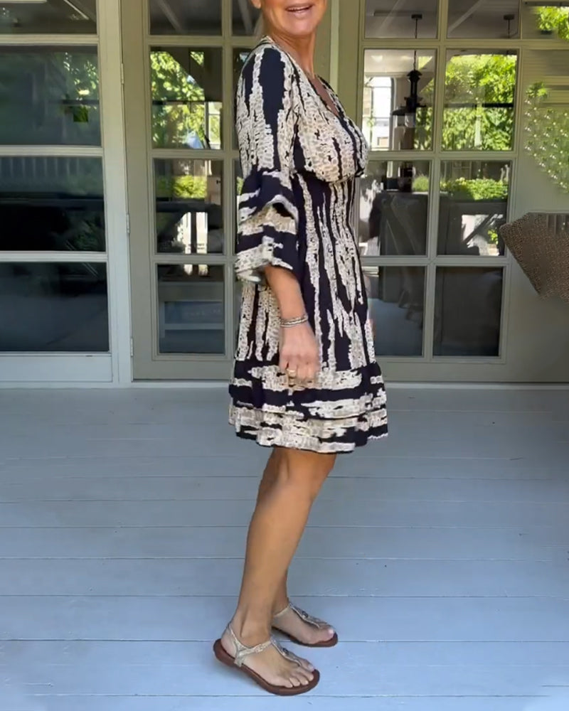 Levoire | Robe avec encolure et manches 3/4