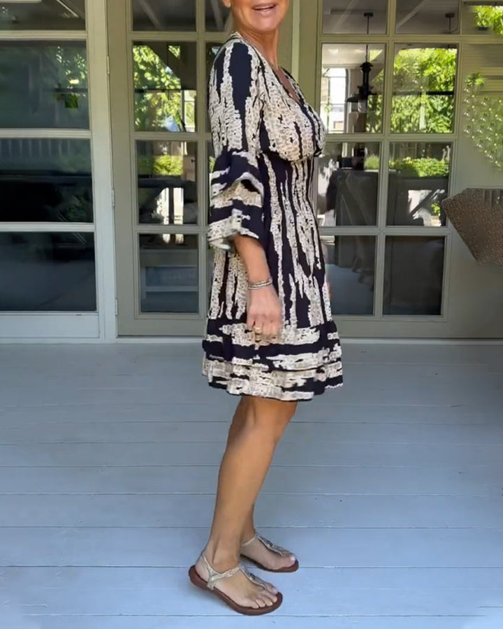 Levoire | Robe avec encolure et manches 3/4