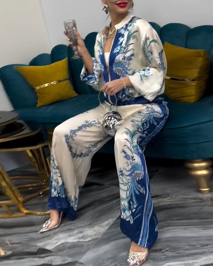 Levoire | Pantalon De Costume Tempérament Col Roulé Zippé