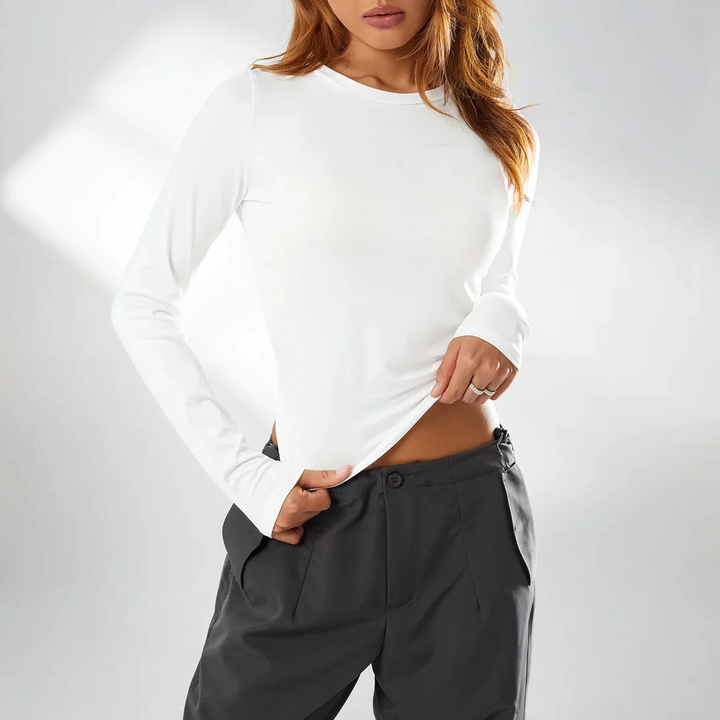 Levoire | Top Long Sleeve FR Women FR The Cool Summer Evening Blanc