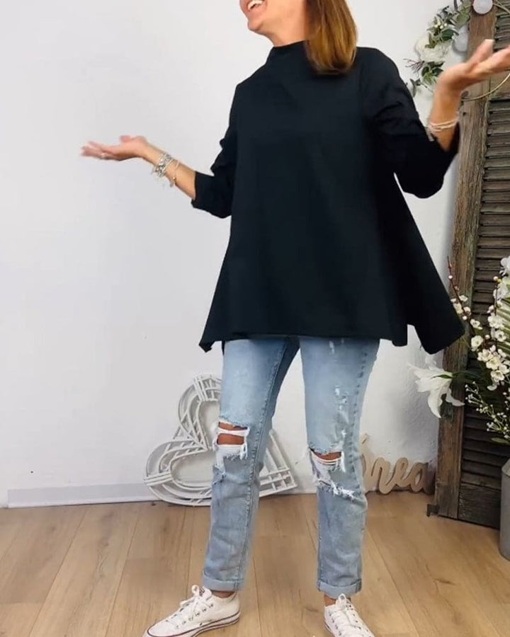 Levoire | Blouse Avec Encolure Arrondie Et Manches Longues