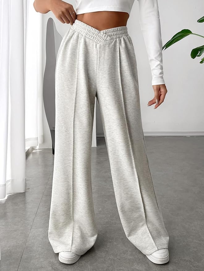 Levoire | Pantalons D'Été Larges Pour Femmes Gris