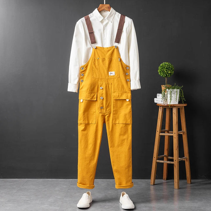 Levoire | Salopette Cargo pour Hommes Jaune